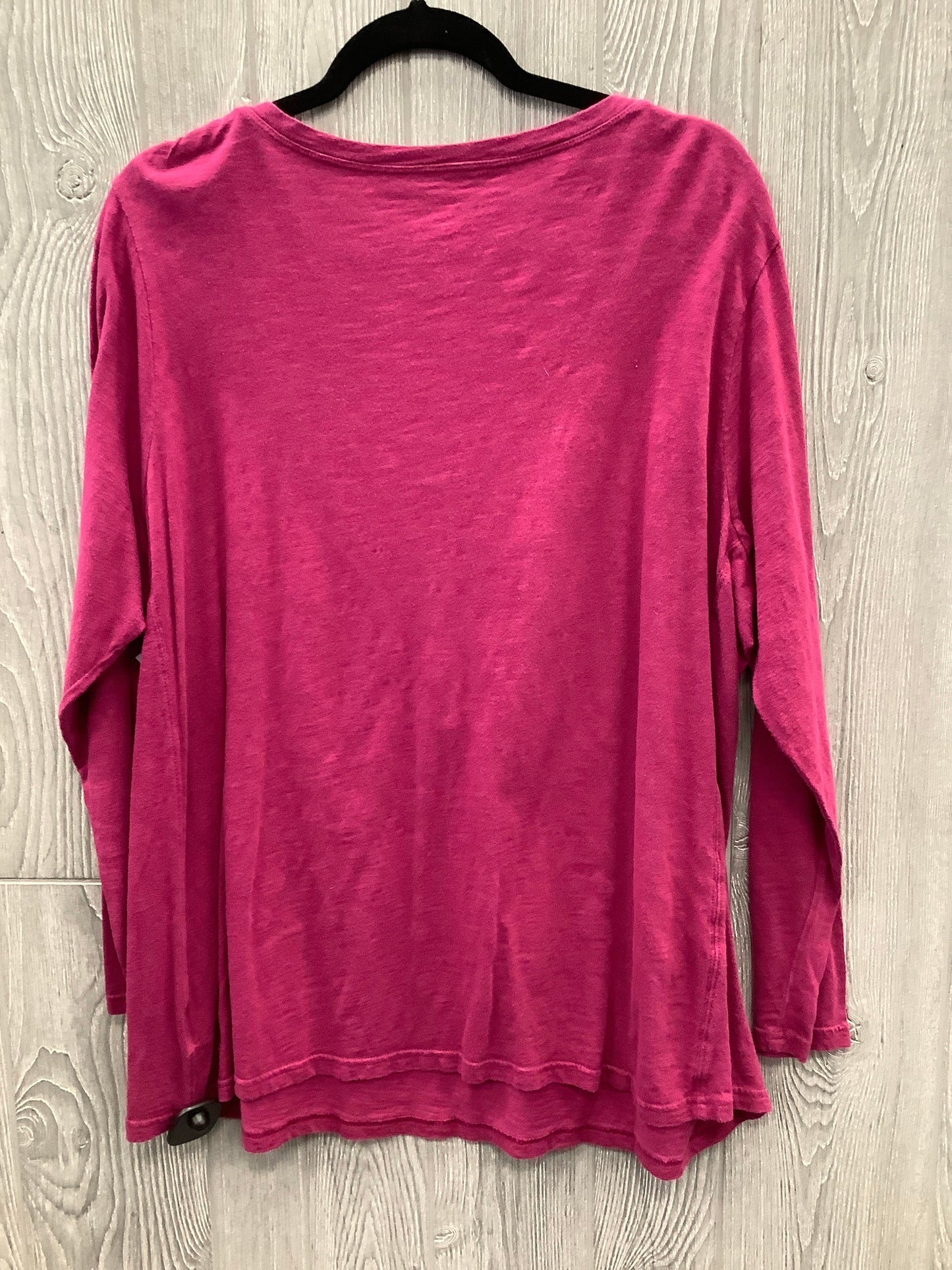 Top Long Sleeve By Faded Glory In Purple, Size: 2x