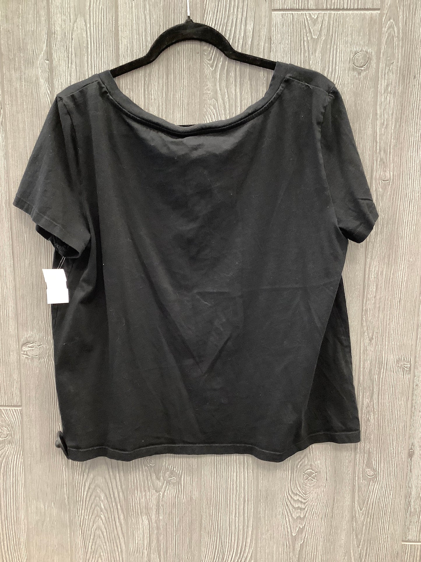 Top Short Sleeve By Gap In Black, Size: Xl