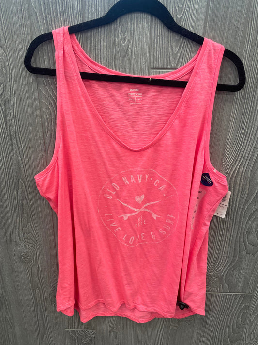 Pink Top Sleeveless Old Navy, Size Xxl