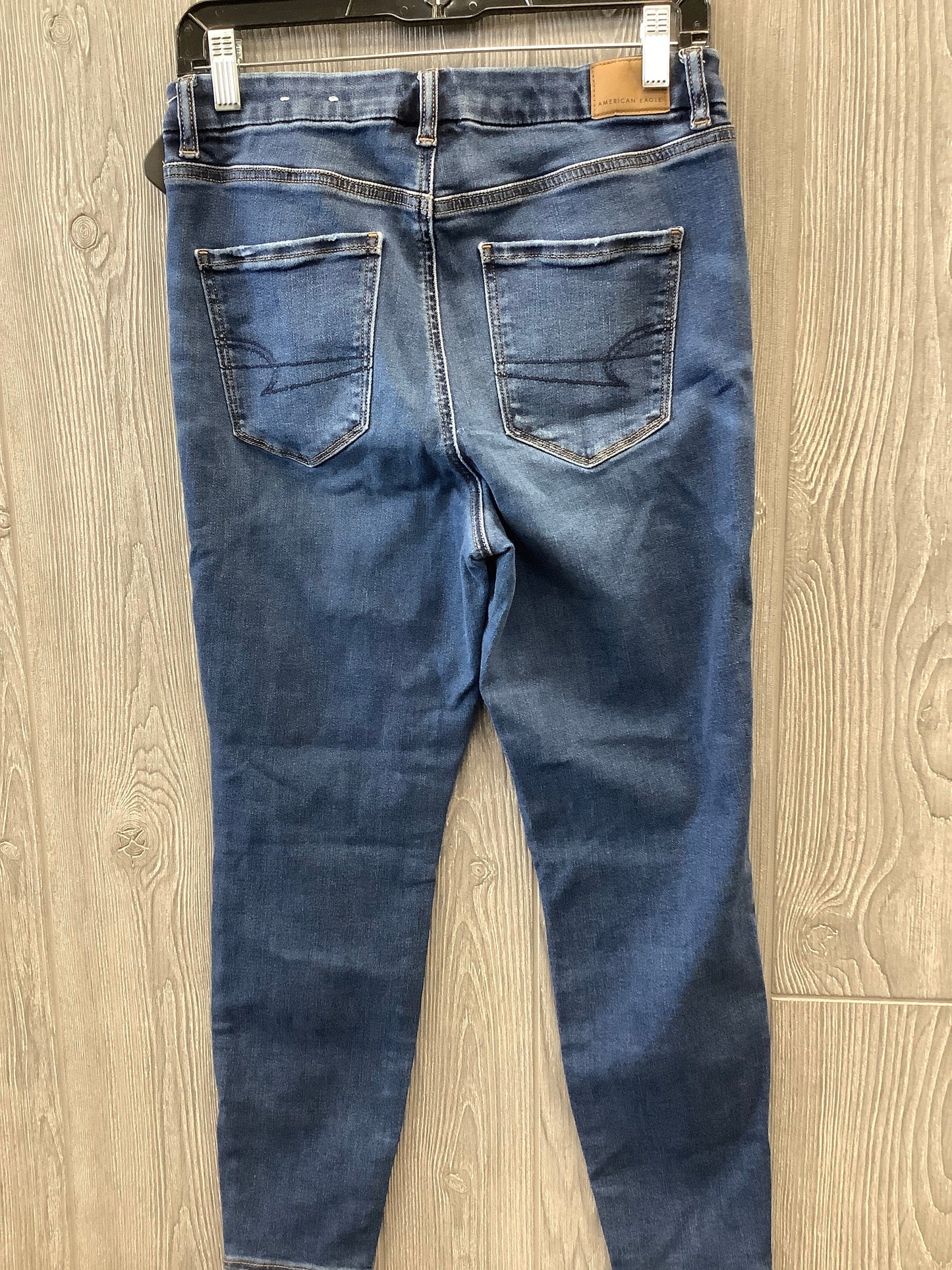 Blue Denim Jeans Skinny American Eagle, Size 8