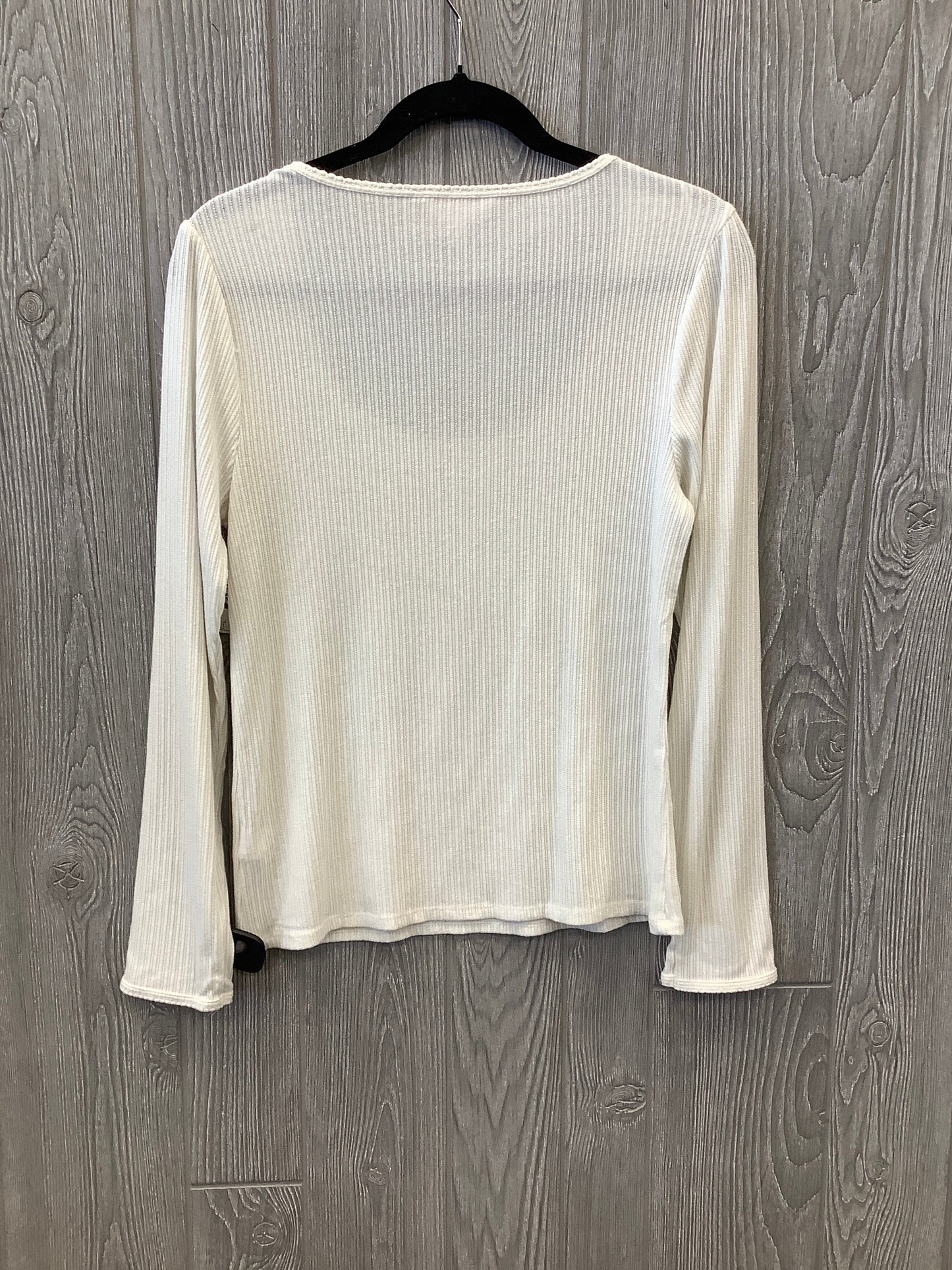 Top Long Sleeve By Lc Lauren Conrad In White, Size: L