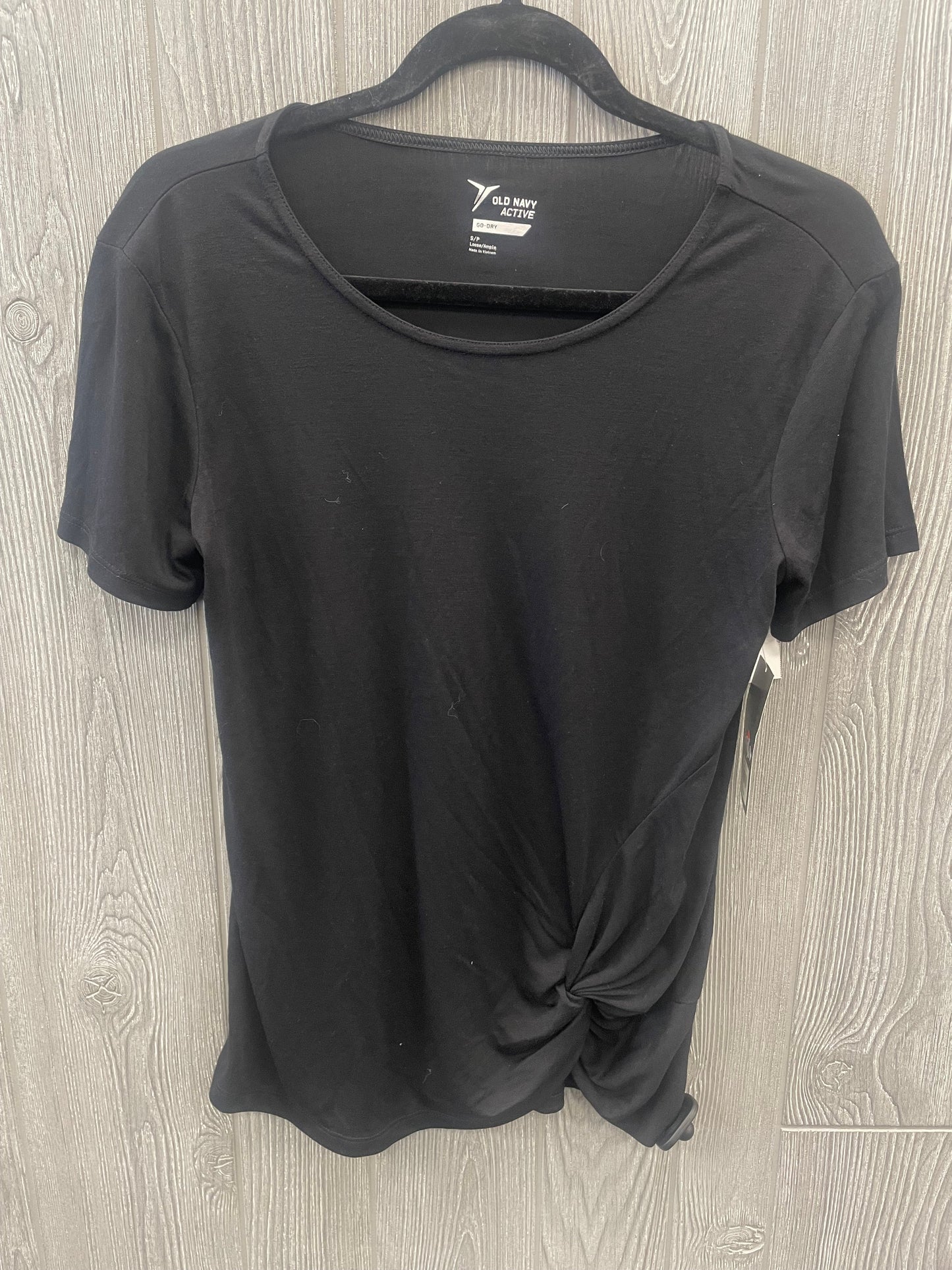 Black Athletic Top Short Sleeve Old Navy, Size S