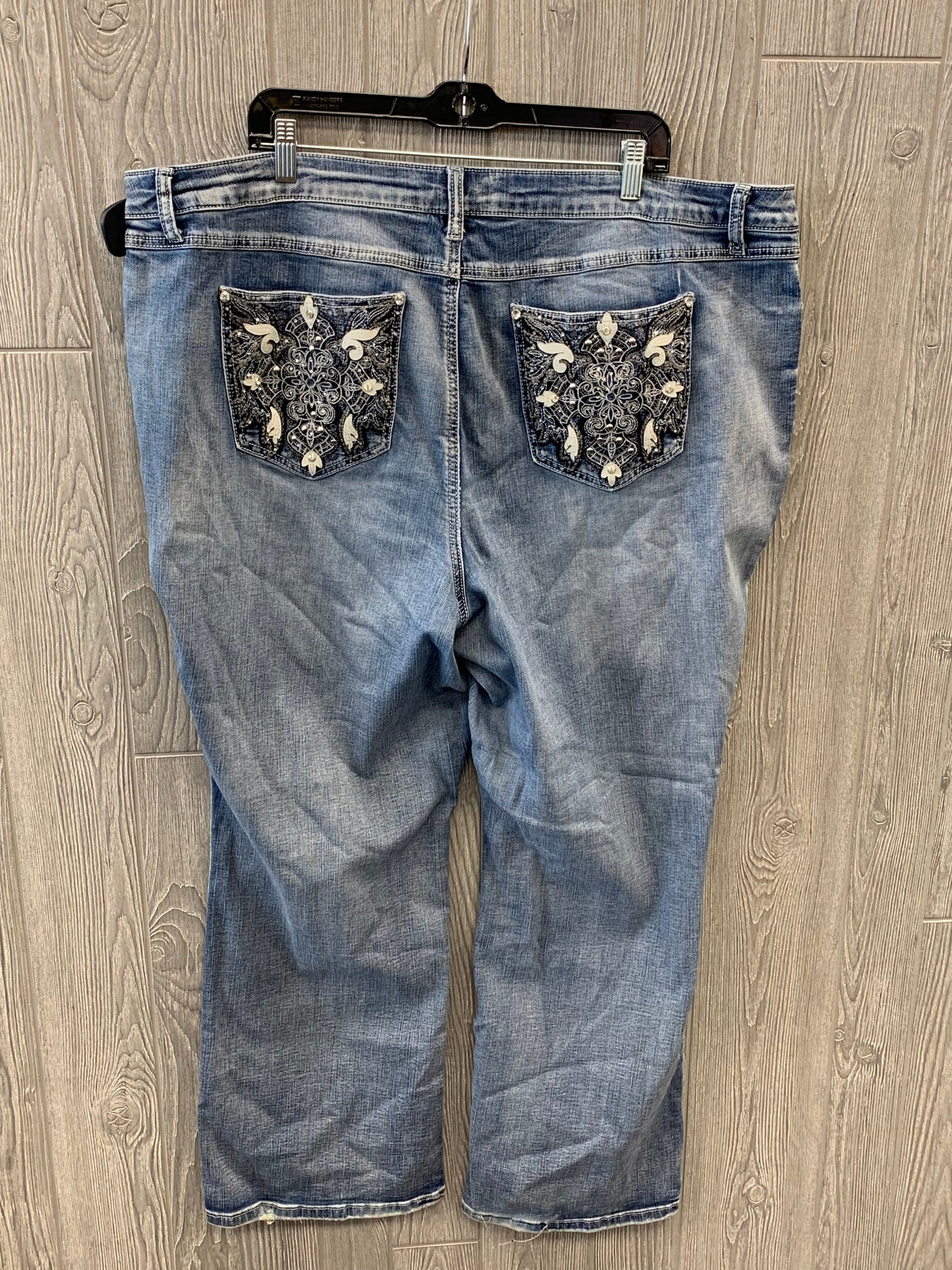 Blue Denim Jeans Flared Cato, Size 24w