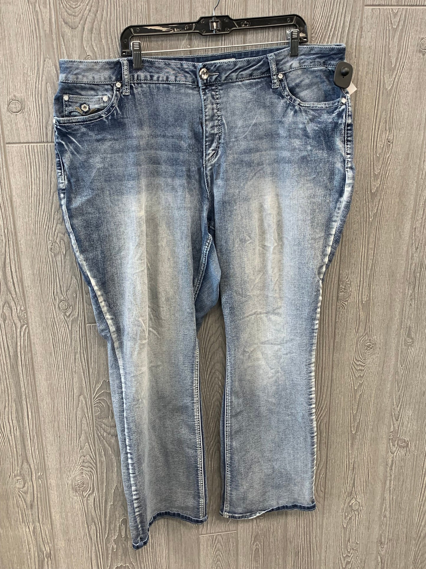 Blue Denim Jeans Flared Cato, Size 22w