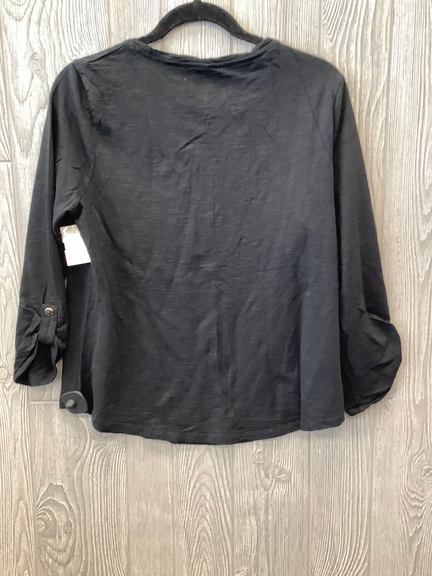 Black Top Long Sleeve Chicos, Size M