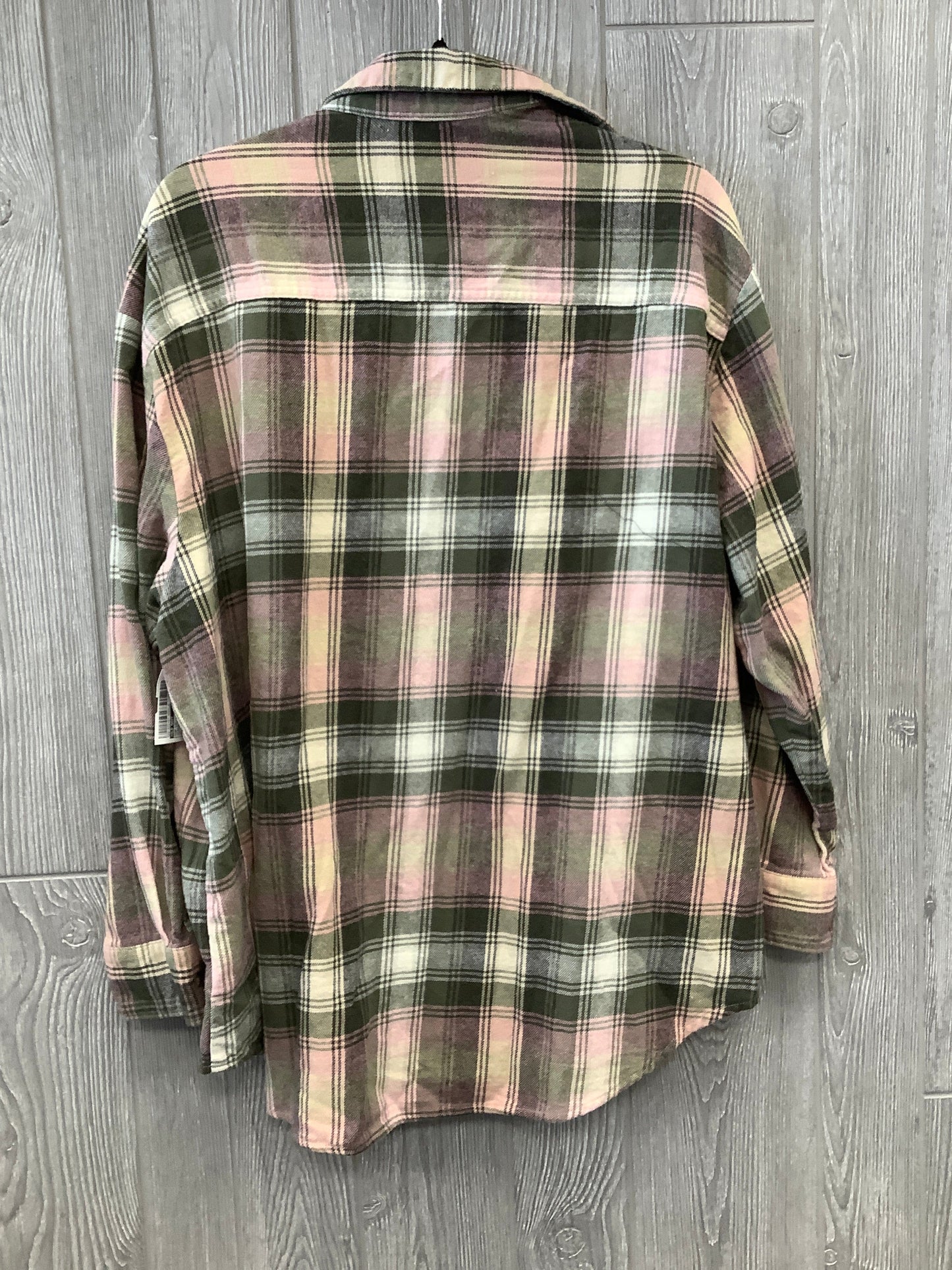 Plaid Pattern Top Long Sleeve Old Navy, Size Xl