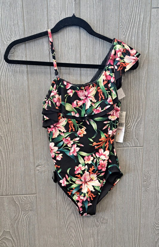 Floral Print Swimsuit Carmen By Carmen Marc Valvo, Size S