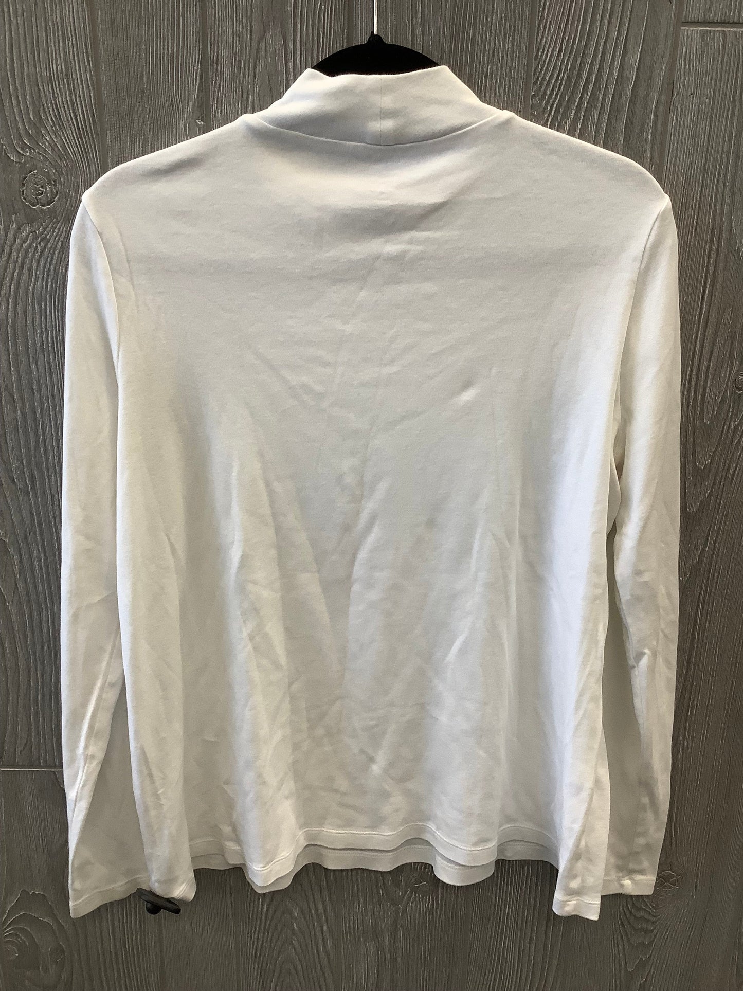 White Top Long Sleeve Kim Rogers, Size L