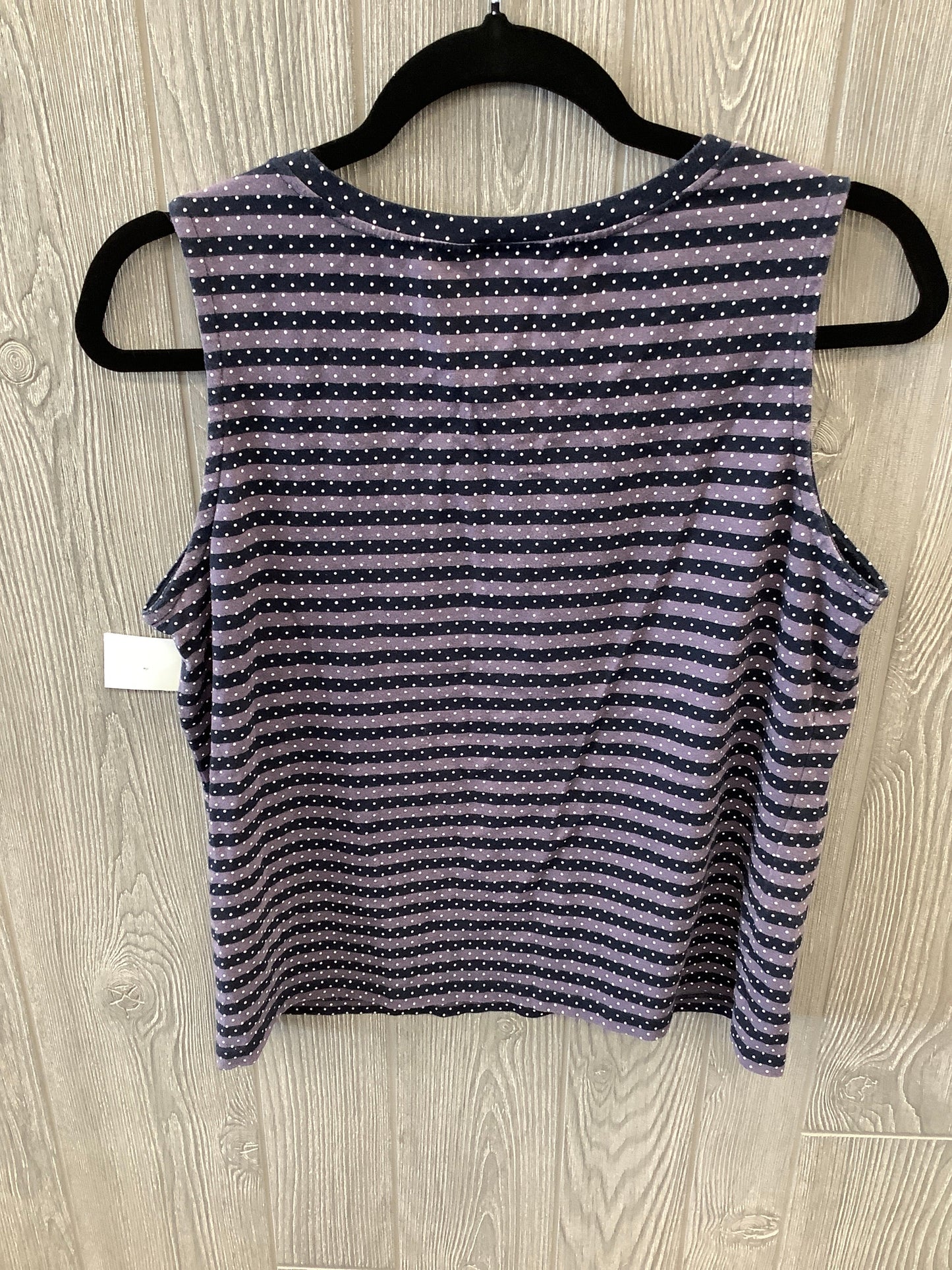 Top Sleeveless By Charter Club In Striped Pattern, Size: Petite  M