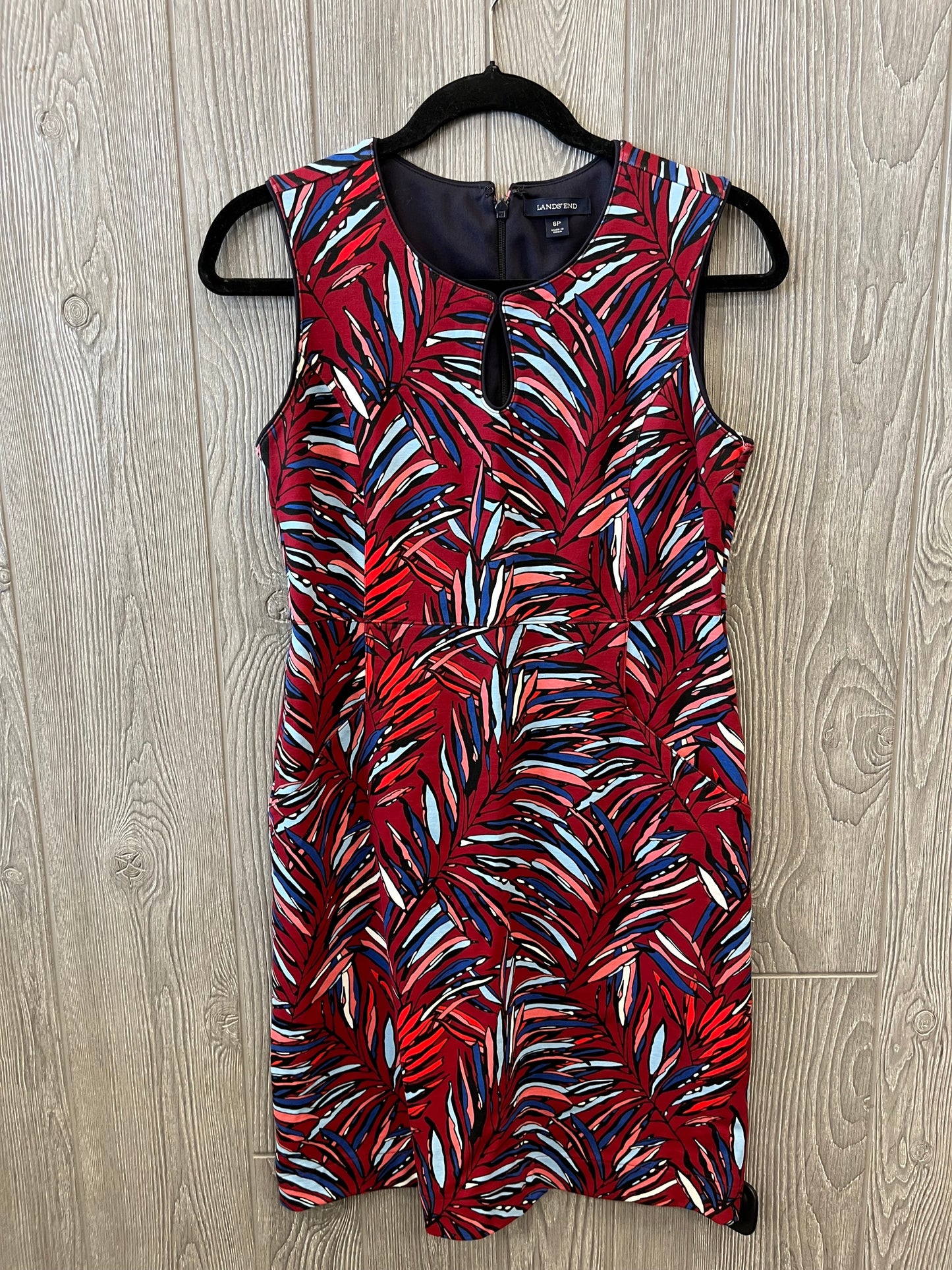 Dress Party Short By Lands End In Red, Size: Petite  M