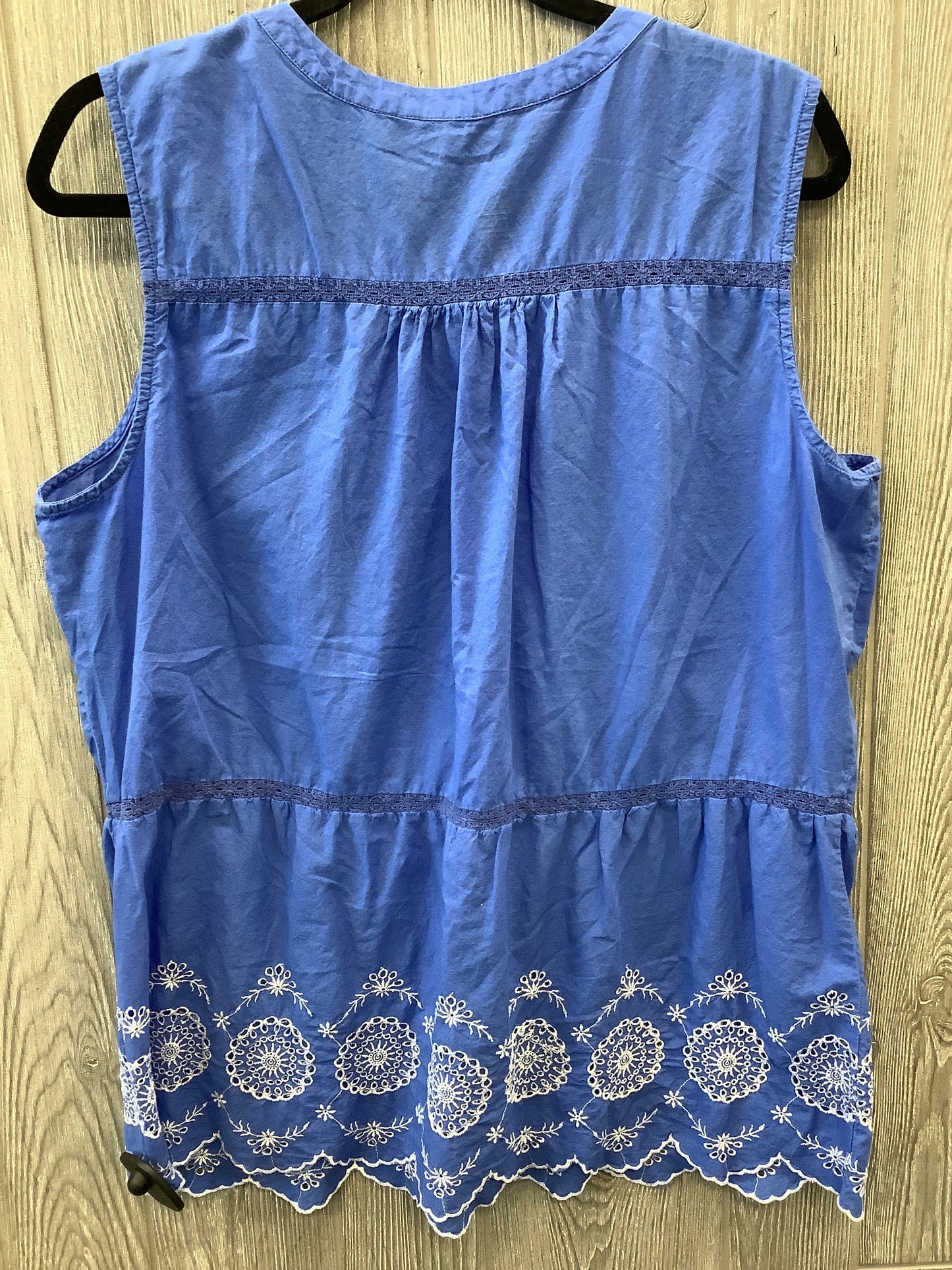 Top Sleeveless By St Johns Bay In Blue, Size: Xl