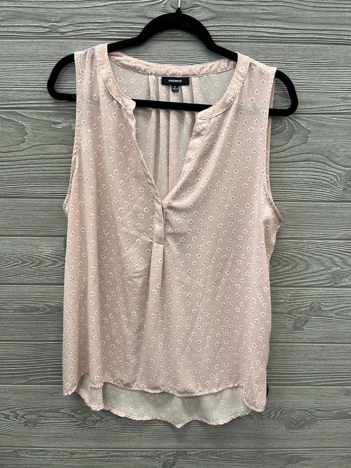 Top Sleeveless By Premise In Pink, Size: Xl