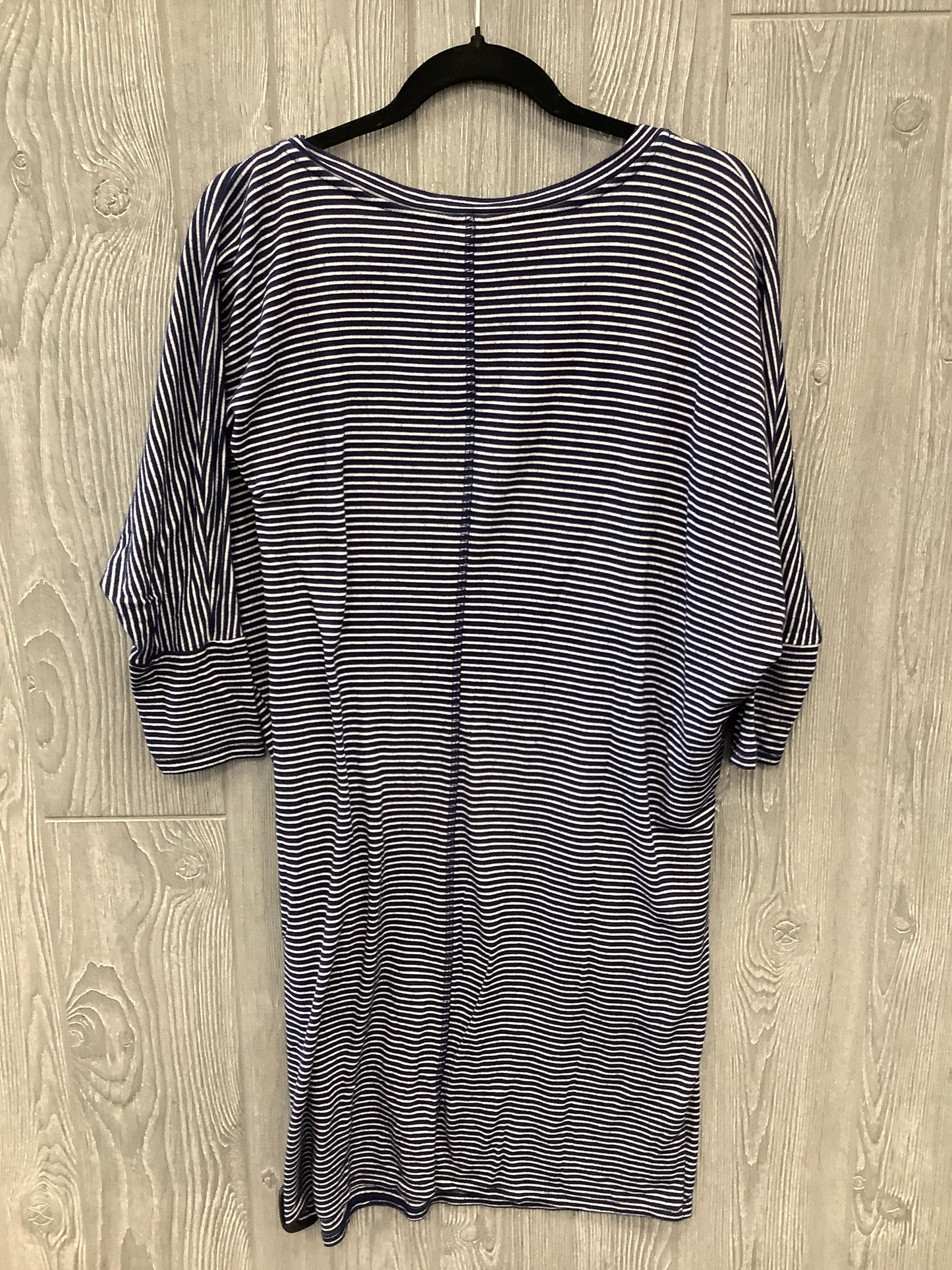 Blue Dress Casual Midi Bobeau, Size Xl