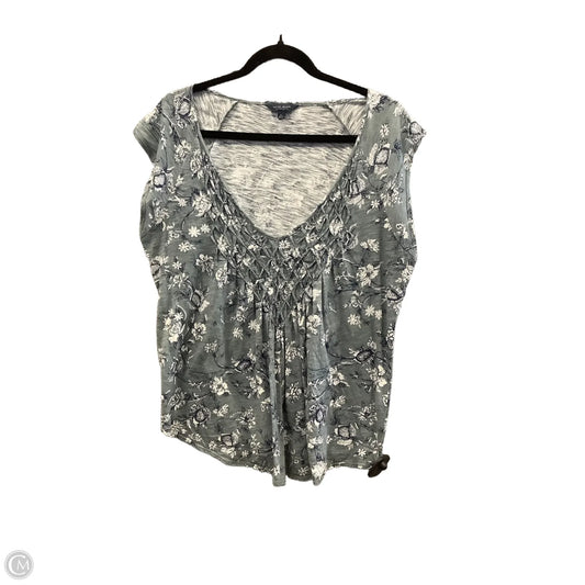 Top Short Sleeve By Lucky Brand In Green, Size: L