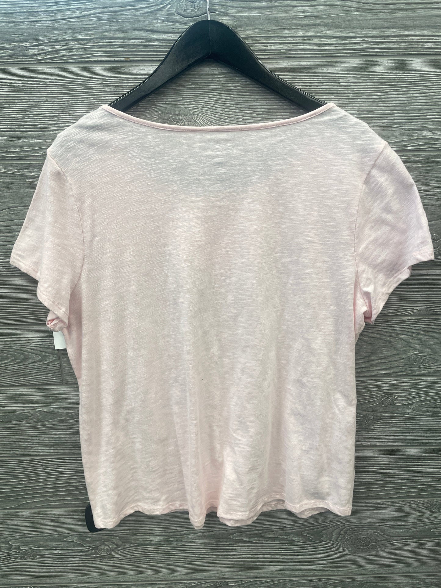 Top Short Sleeve By Croft And Barrow In Pink, Size: Petite   Xl