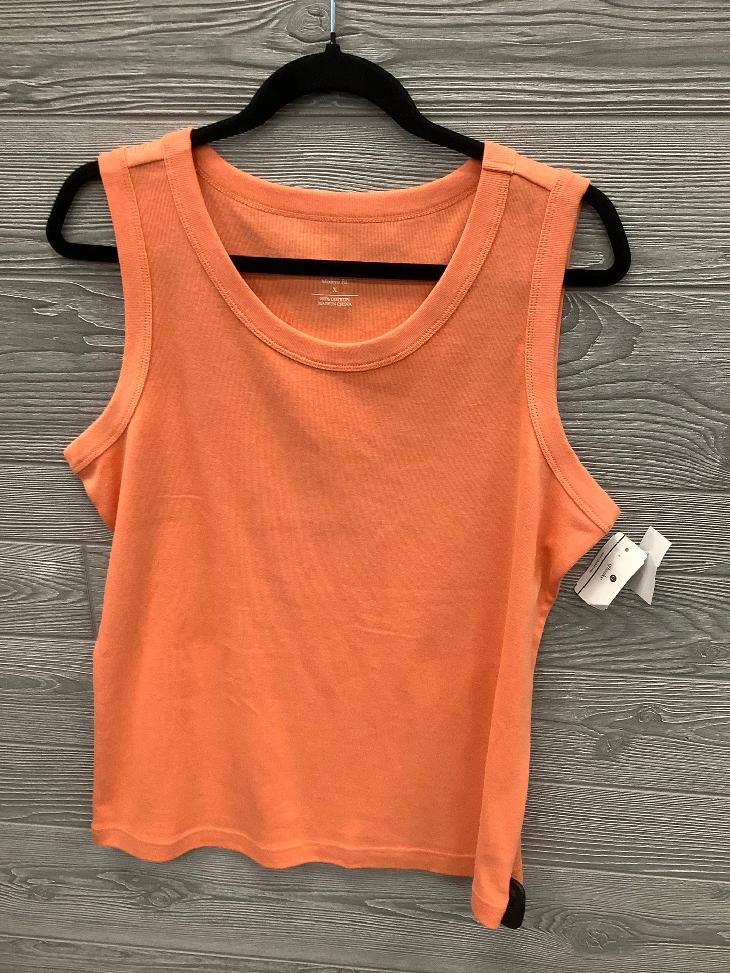 Top Sleeveless By Cj Banks In Orange, Size: Xl