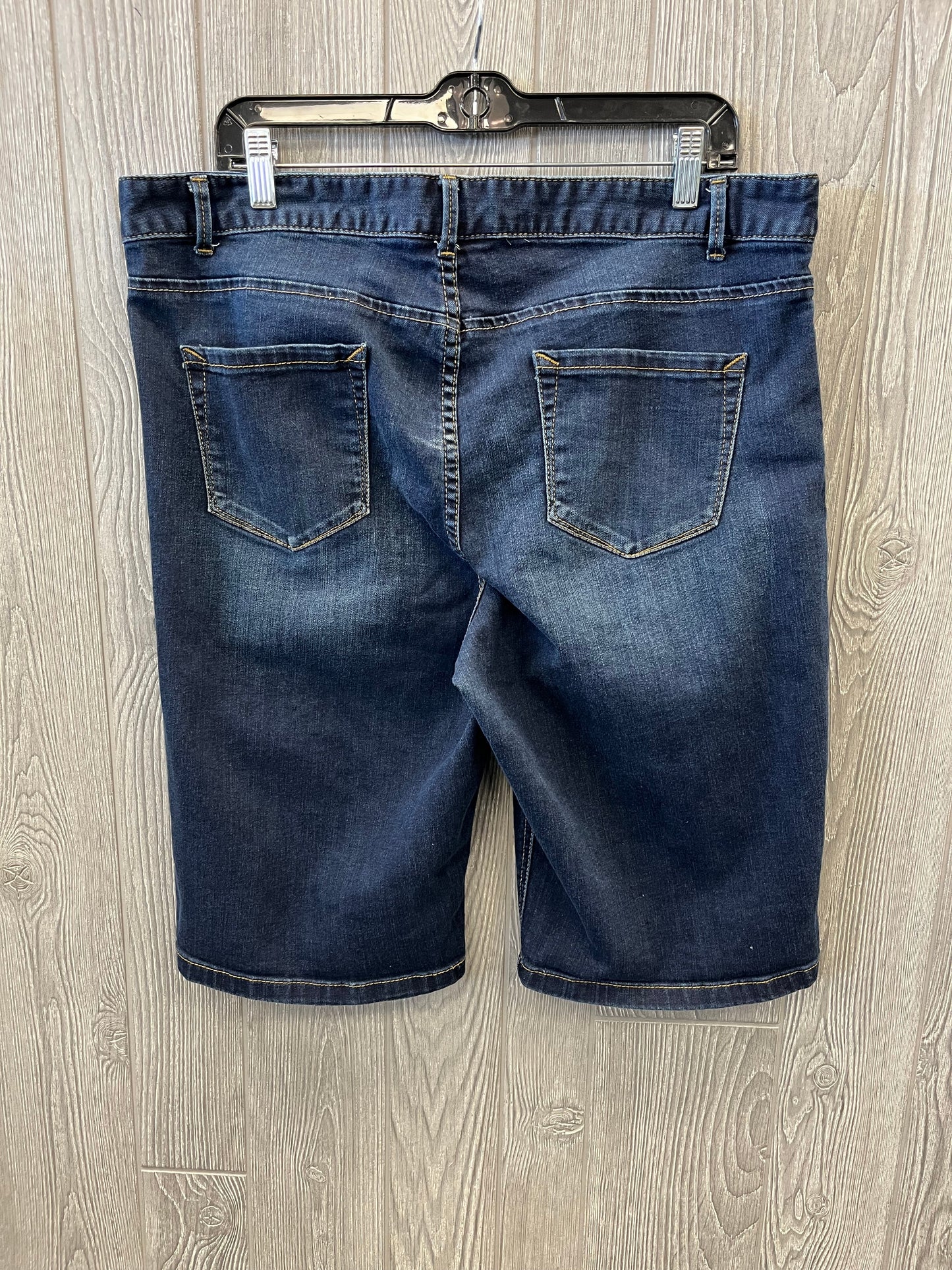 Shorts By Christopher And Banks In Blue Denim, Size: 16