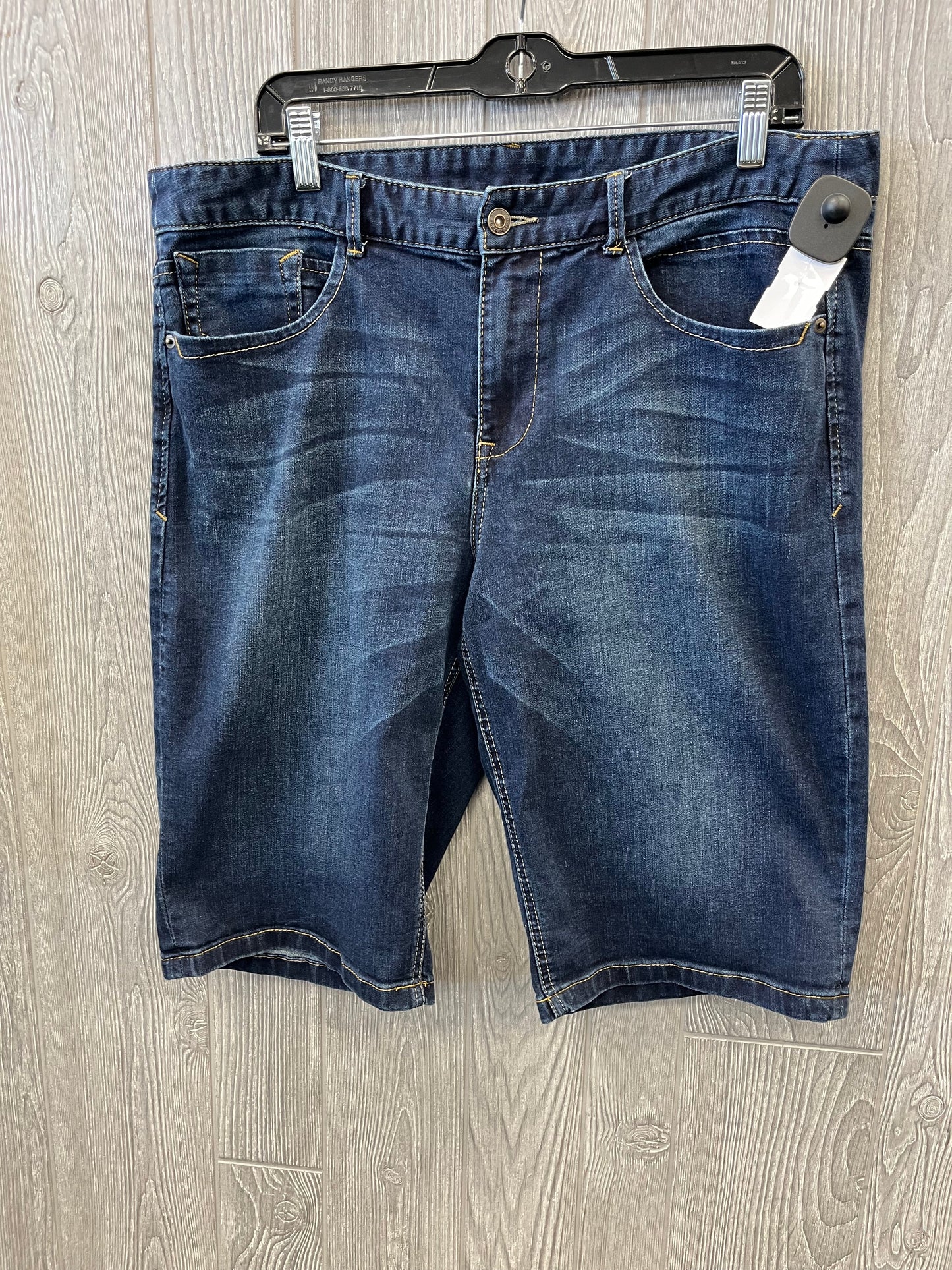 Shorts By Christopher And Banks In Blue Denim, Size: 16