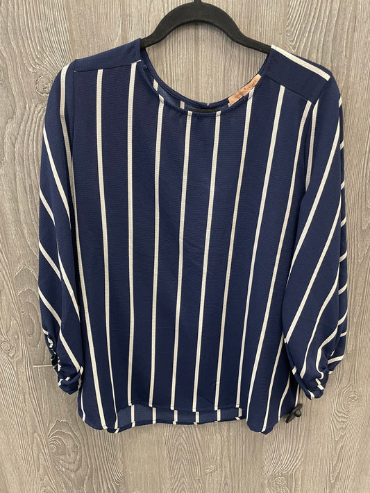 Striped Pattern Top Long Sleeve Gibson And Latimer, Size L
