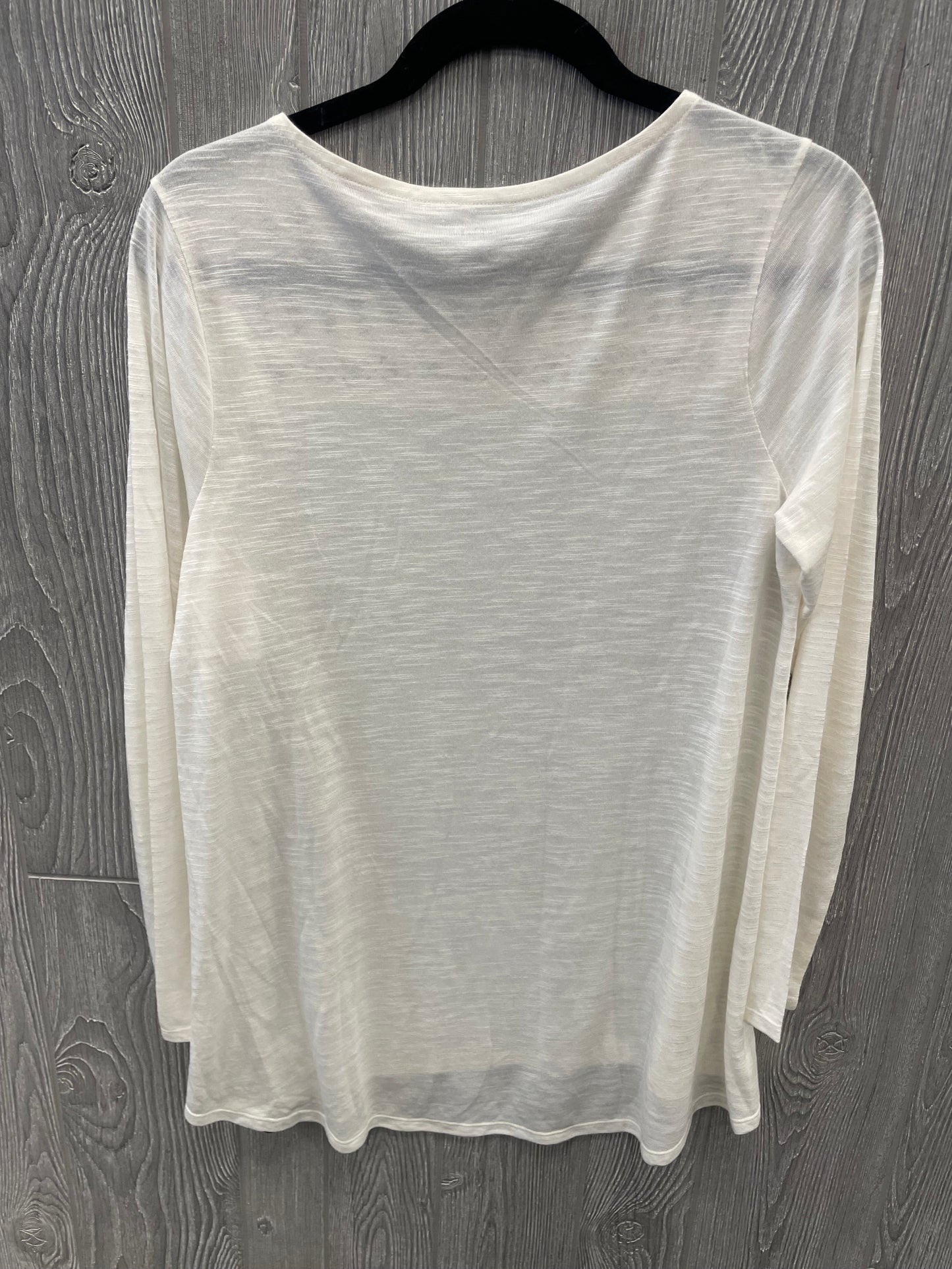 White Top Long Sleeve Ana, Size L
