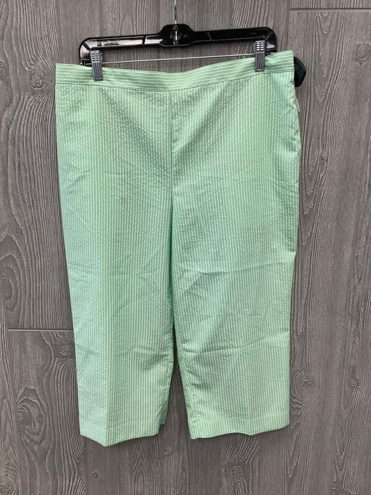 Green Capris Alfred Dunner, Size 14