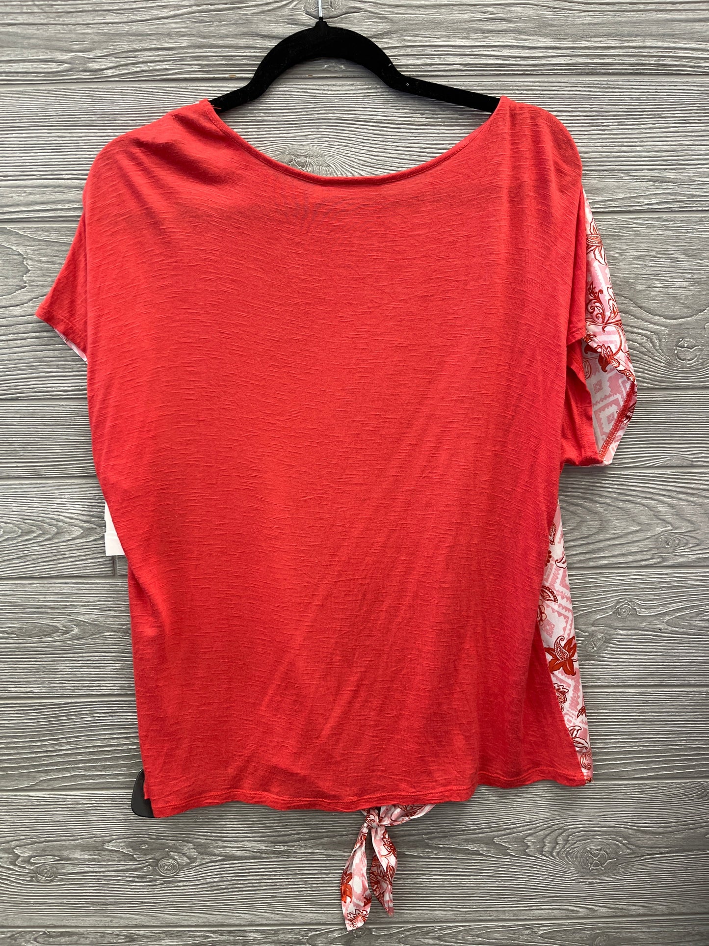 Top Short Sleeve By Dana Buchman In Red, Size: M