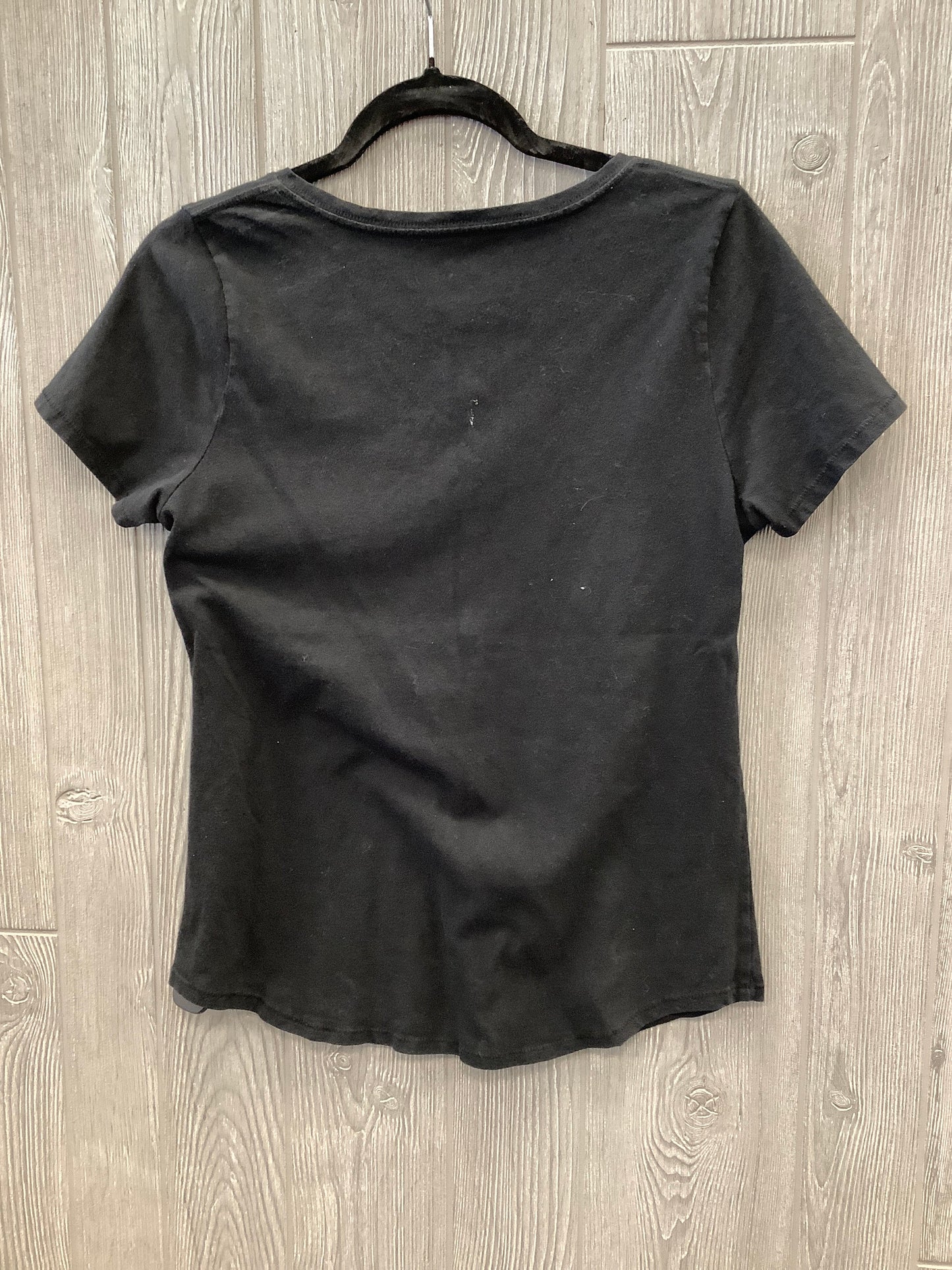 Top Short Sleeve By Sonoma In Black, Size: S