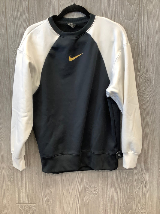 Black & White Athletic Sweatshirt Collar Nike, Size Xs