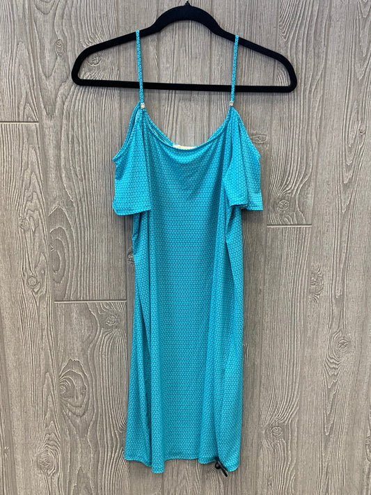 Blue Dress Casual Midi Michael By Michael Kors, Size L