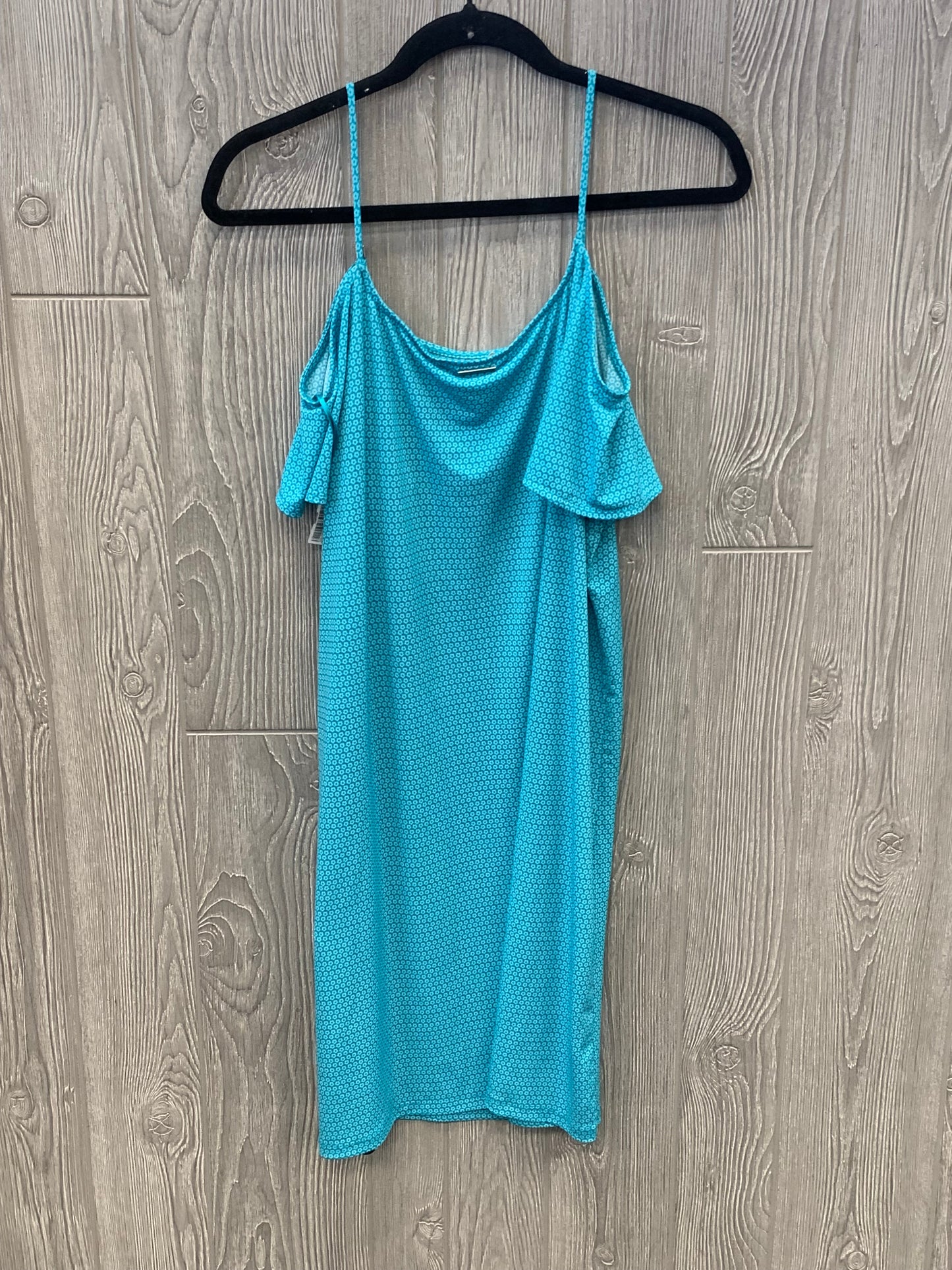 Blue Dress Casual Midi Michael By Michael Kors, Size L