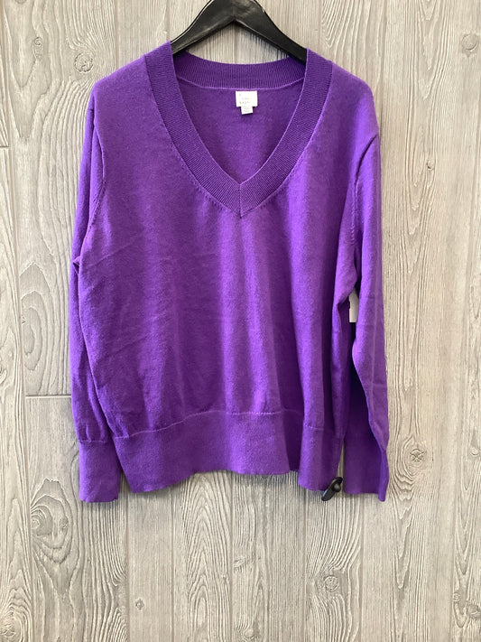 Purple Top Long Sleeve A New Day, Size Xxl