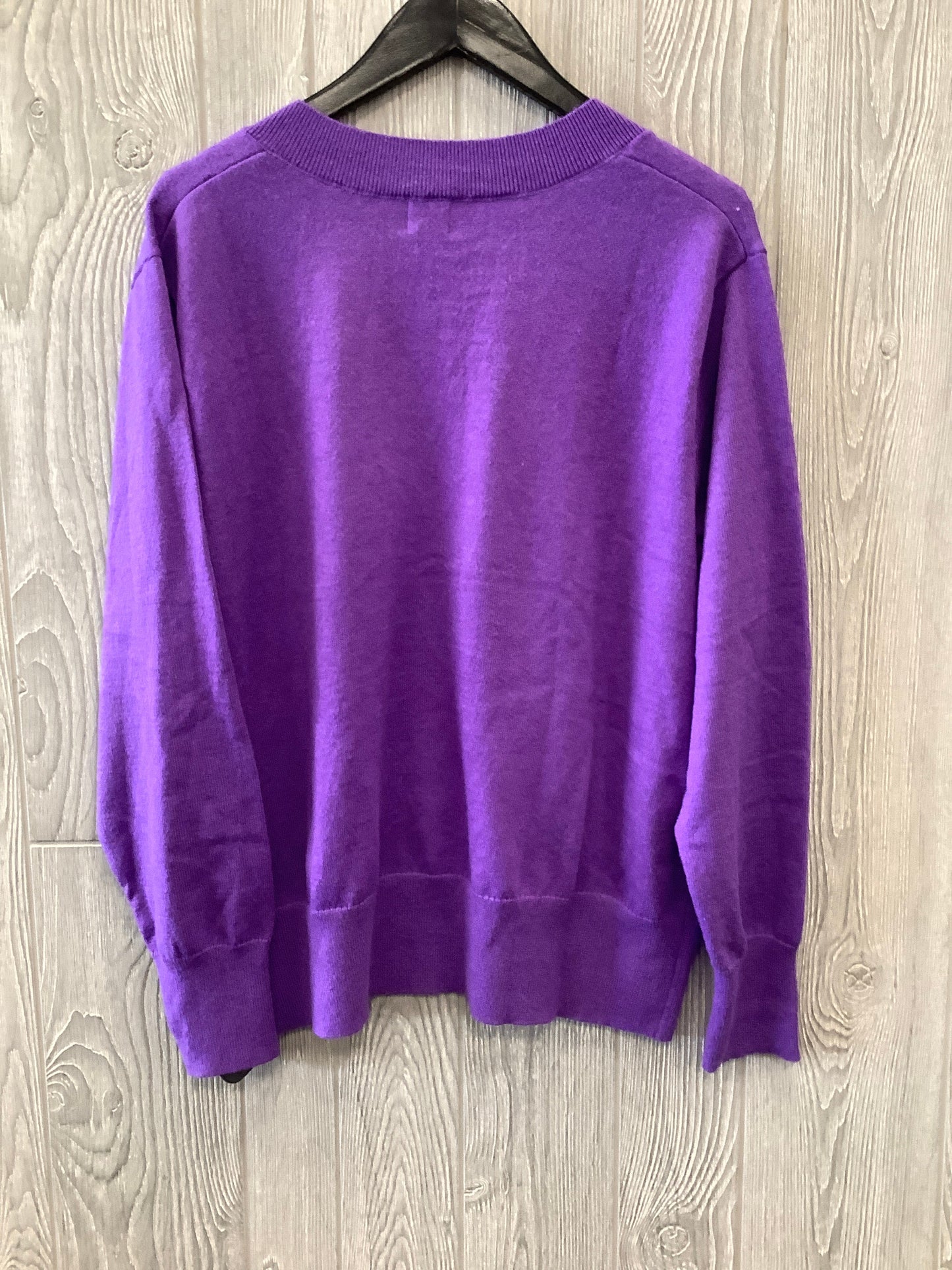 Purple Top Long Sleeve A New Day, Size Xxl