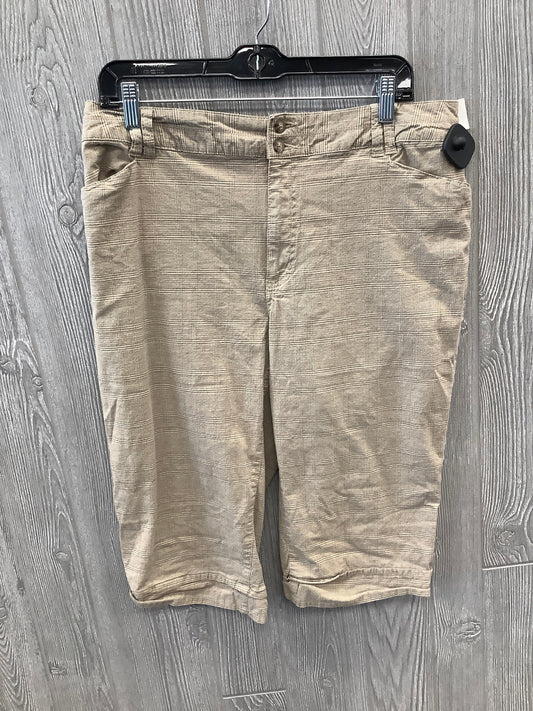 Capris By St Johns Bay In Brown, Size: 16