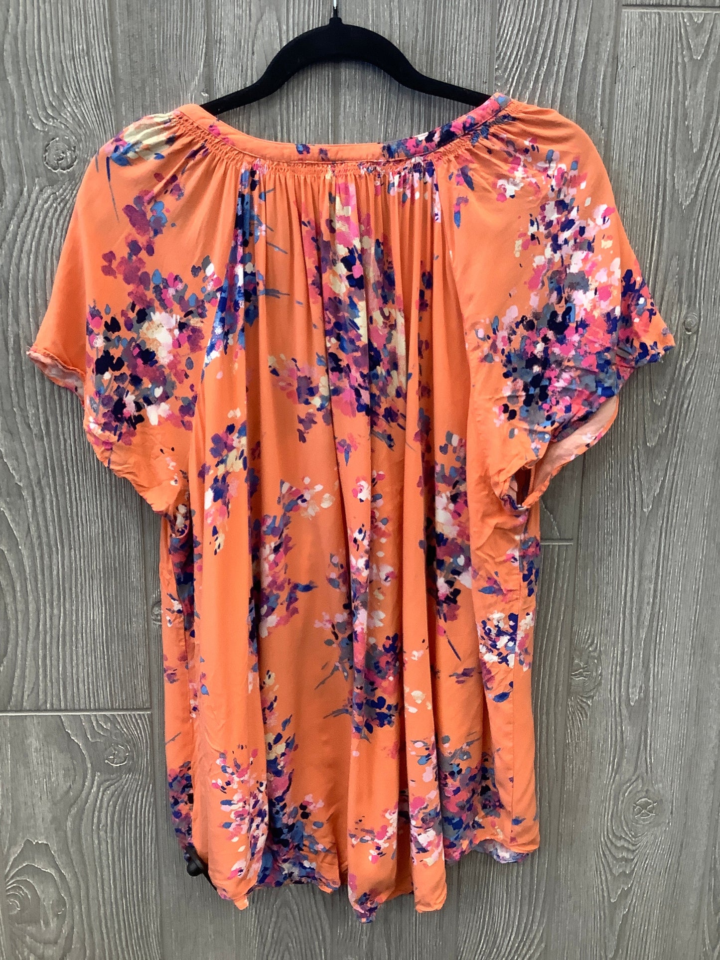 Orange Top Short Sleeve St Johns Bay, Size 2x