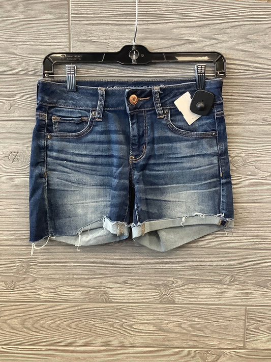 Shorts By American Eagle In Blue Denim, Size: 4