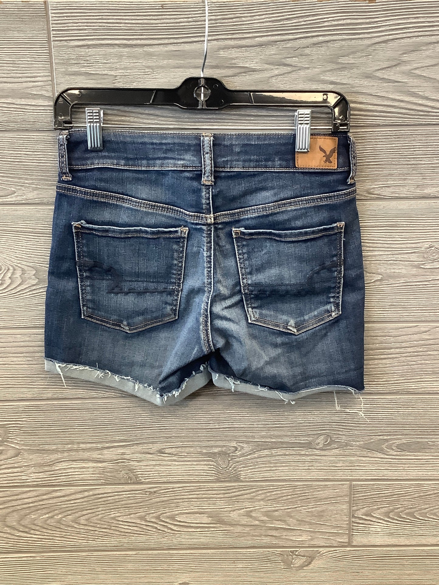 Shorts By American Eagle In Blue Denim, Size: 4