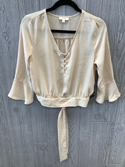 Top Long Sleeve By Clothes Mentor In Bronze, Size: S