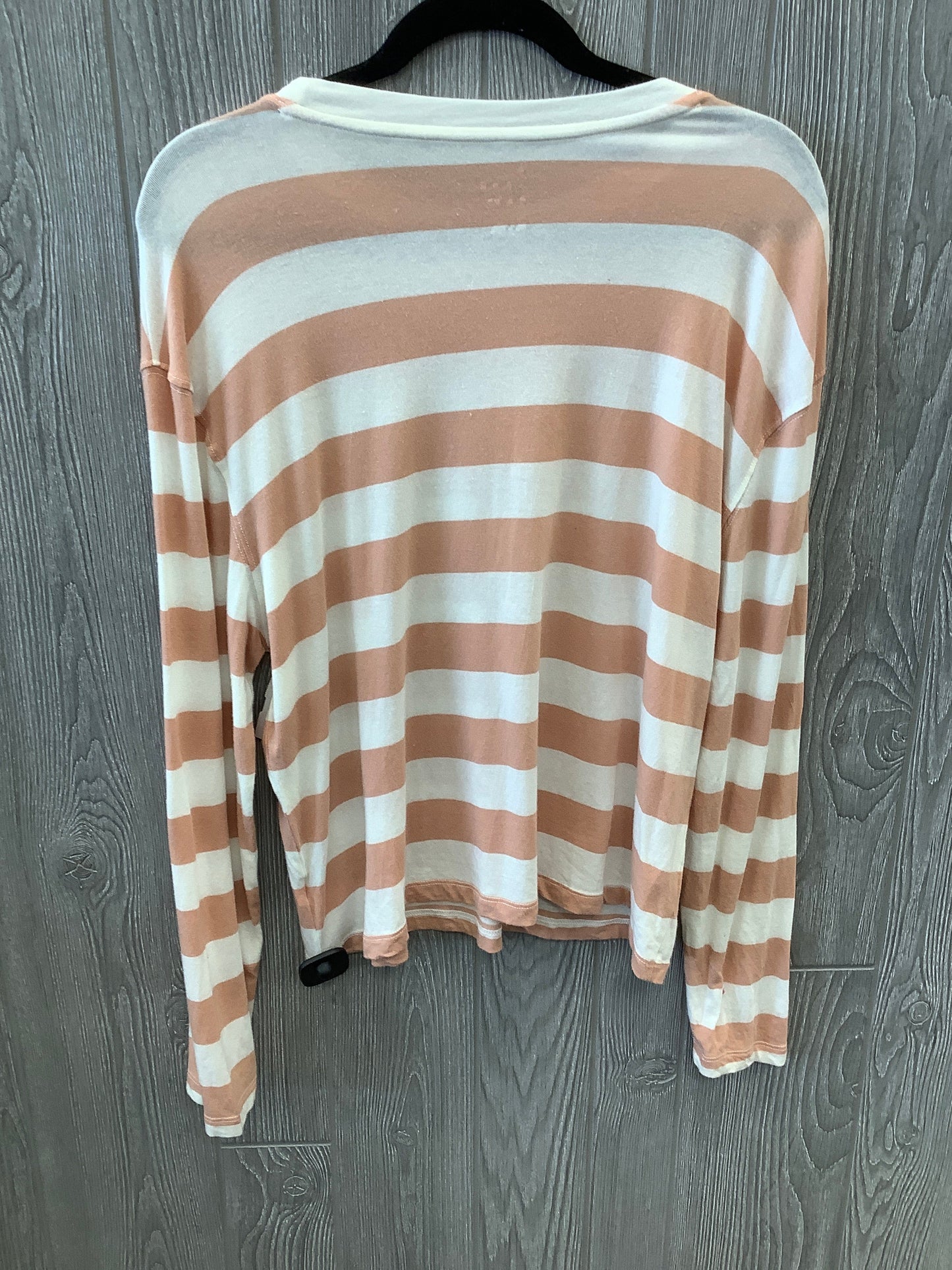 Top Long Sleeve By A New Day In Striped Pattern, Size: L