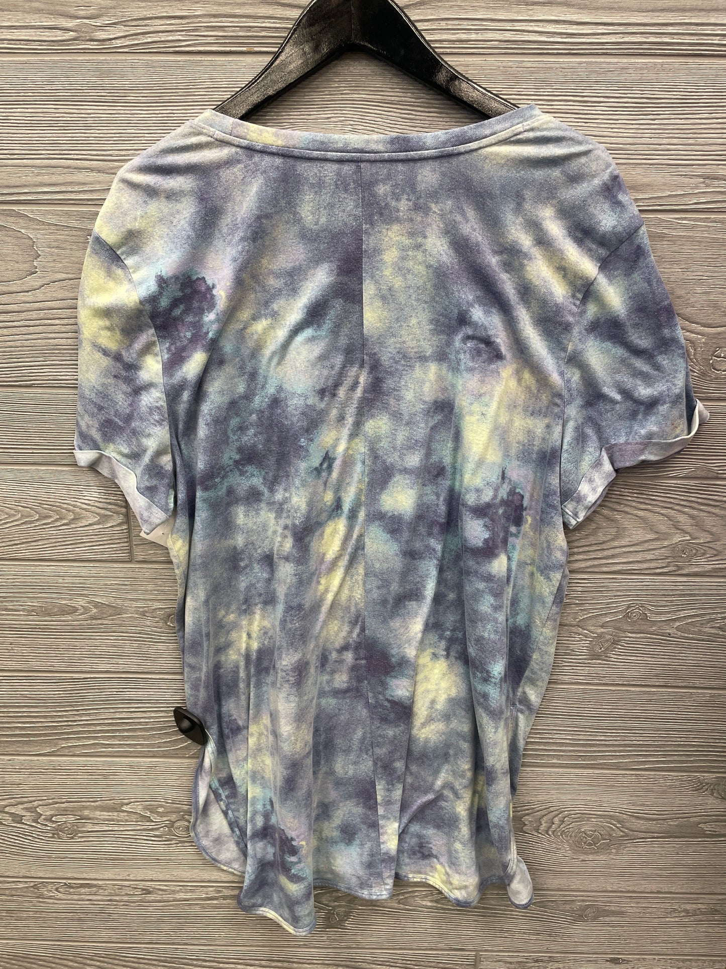 Athletic Top Short Sleeve By Tek Gear In Tie Dye Print, Size: Xxl