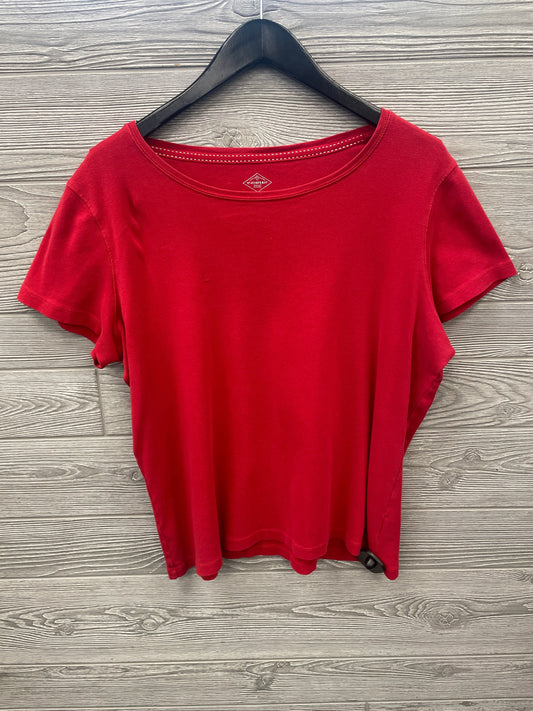 Top Short Sleeve By St Johns Bay In Red, Size: Xl