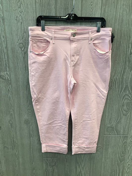 Capris By Levis In Pink, Size: 14