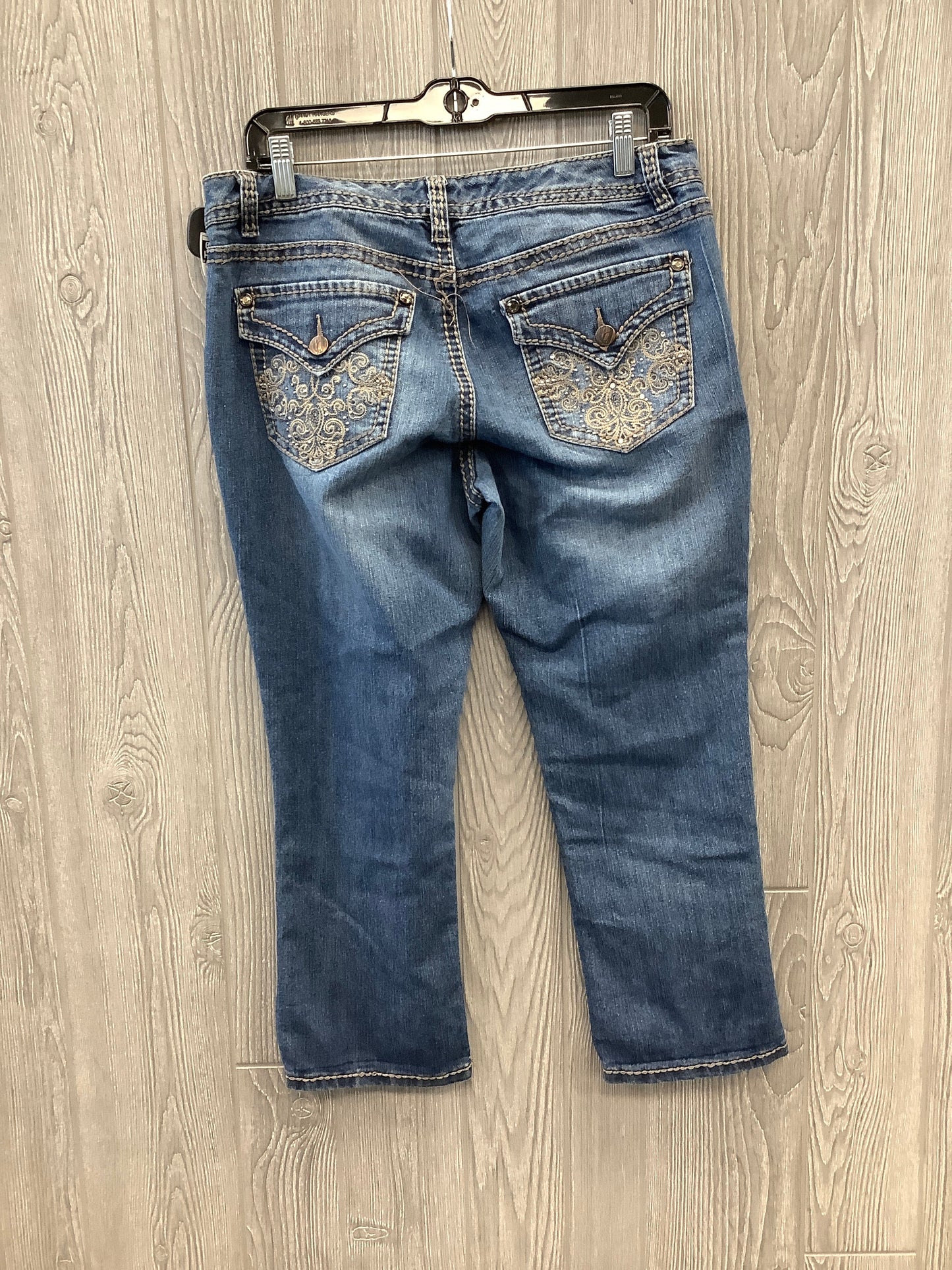 Jeans Straight By Nine West In Blue Denim, Size: 8