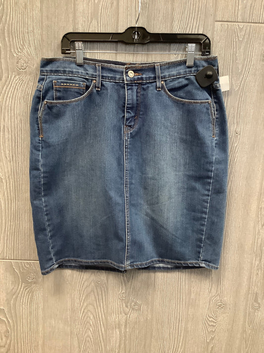 Skirt Midi By Levis In Blue Denim, Size: 10