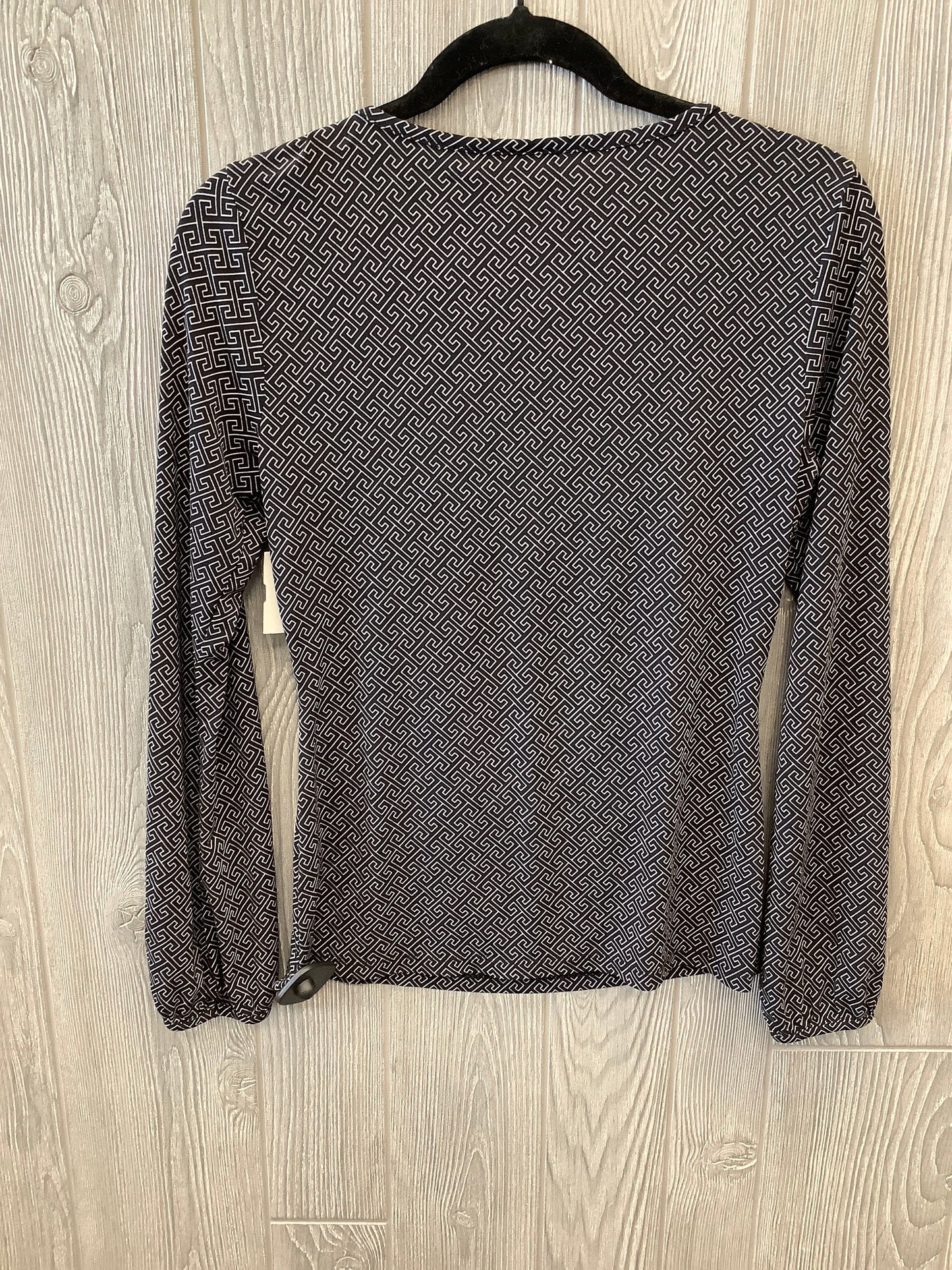 Top Long Sleeve By Worthington In Black, Size: S