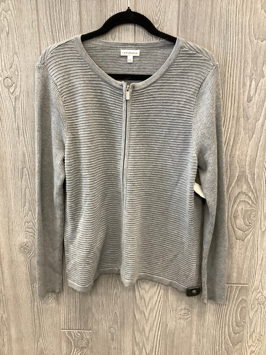 Sweater By Croft And Barrow In Grey, Size: L