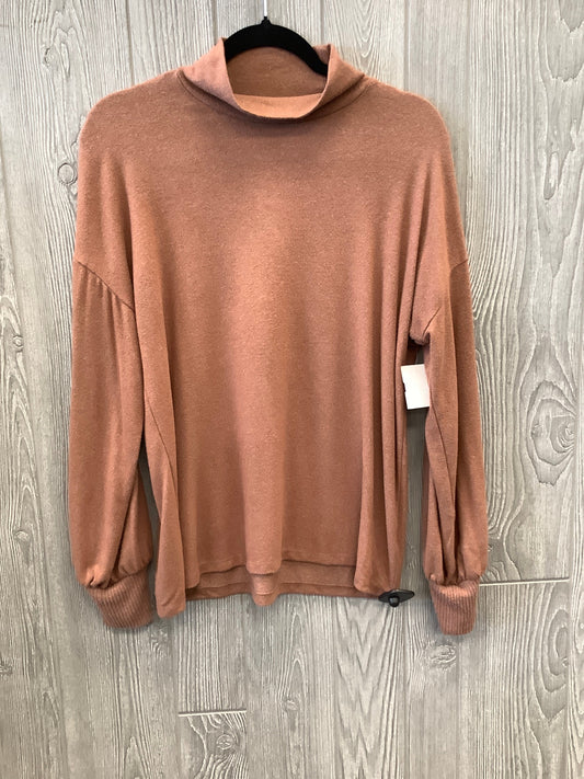 Top Long Sleeve By Maurices In Brown, Size: M