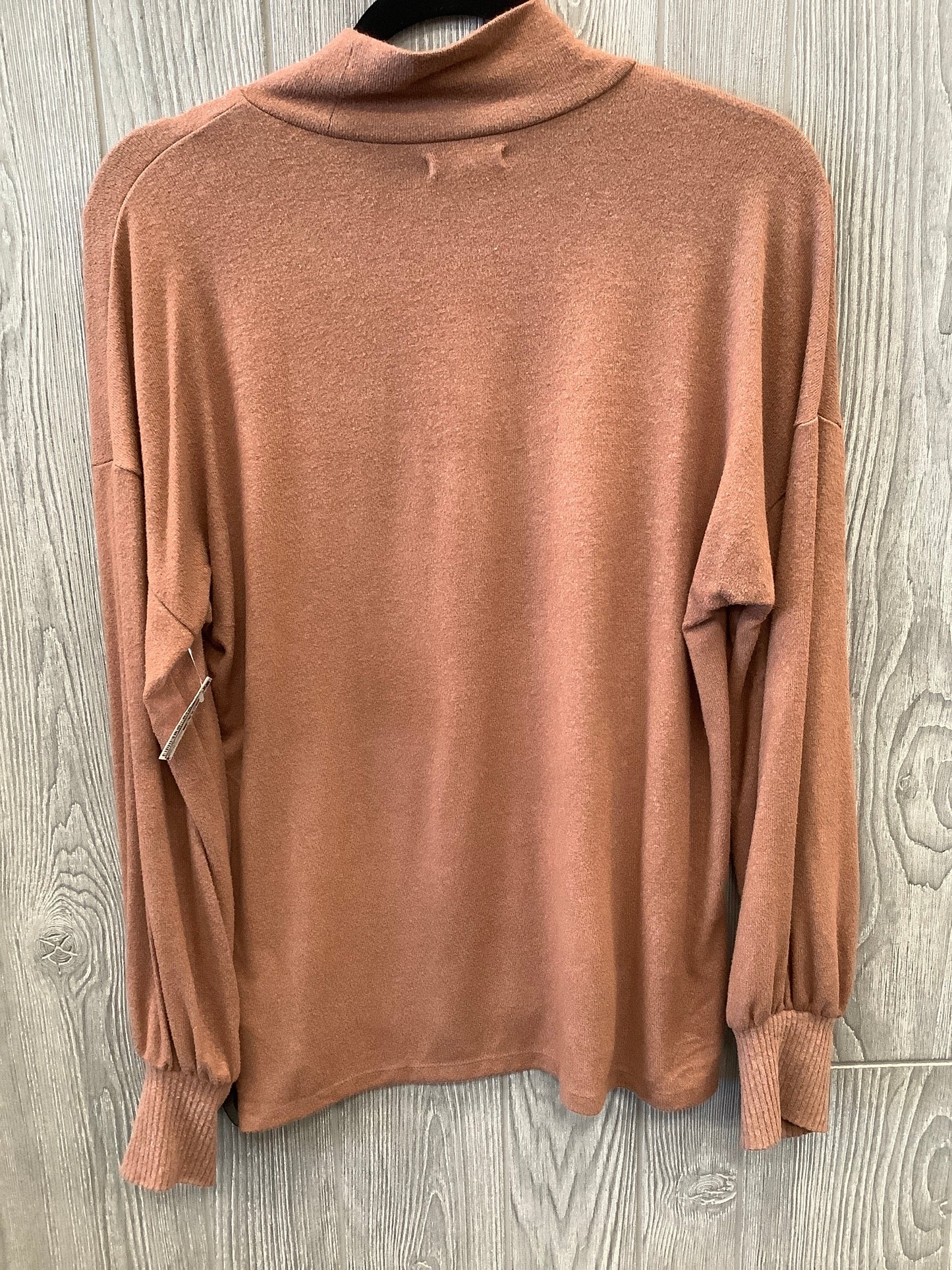 Top Long Sleeve By Maurices In Brown, Size: M