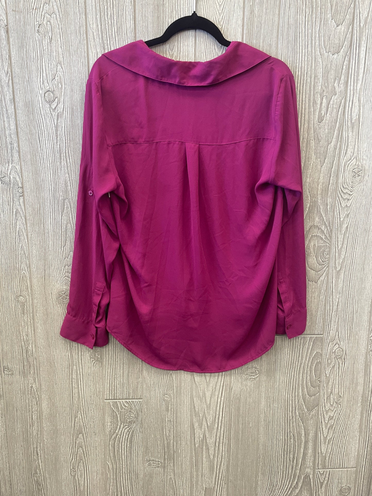 Top Long Sleeve By Express In Purple, Size: L