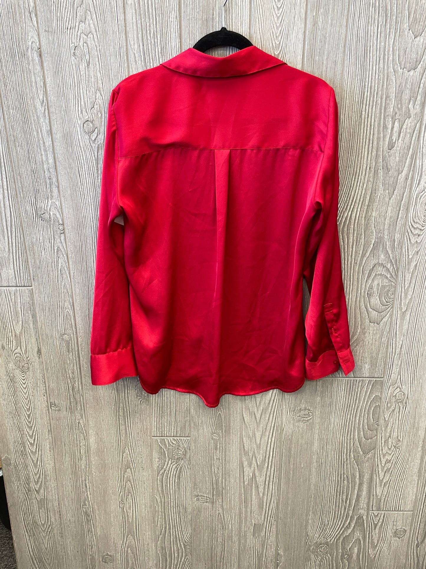 Top Long Sleeve By Express In Red, Size: L