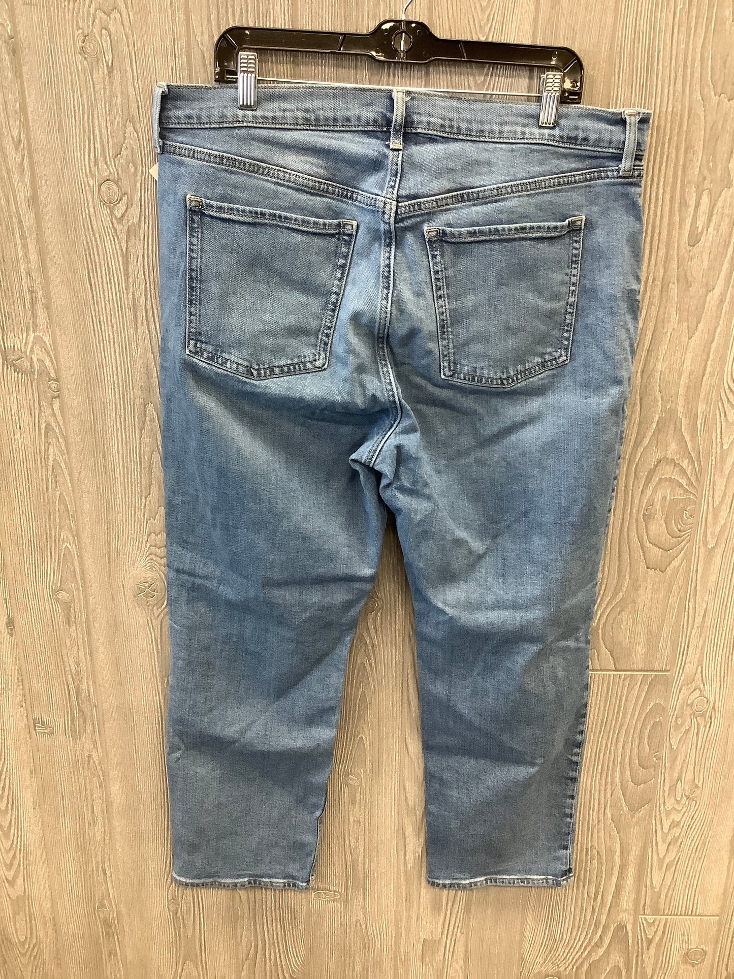 Jeans Straight By Old Navy In Blue Denim, Size: 16